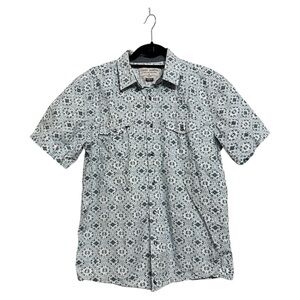 Cody James Men's Short Sleeve Western Wear Button-Down Size Medium Pearl Snap